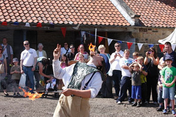 fire eating beamish museum