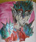 horse chest nut knight costume design for balloon modeller