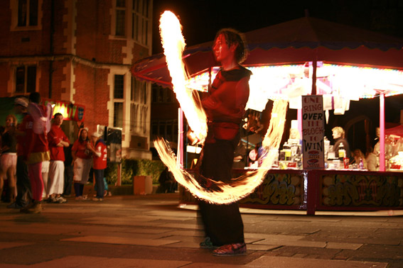 Fire performer