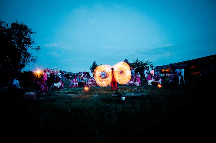 wedding fire show entertainment at furtho manor farm milton keynes