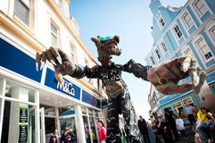 stilt walker big bad wolf